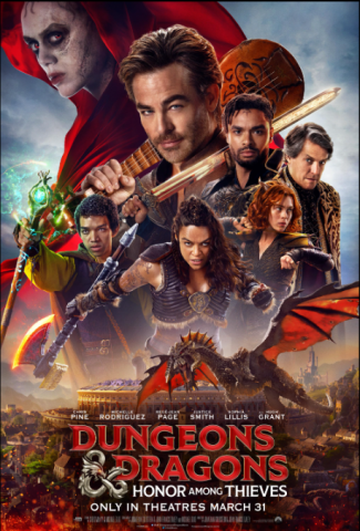 The cover art for the Dungeons and Dragons: Honor Among Thieves movie.