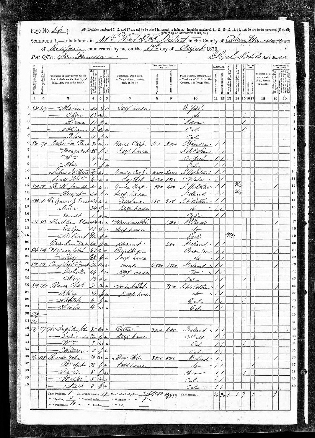 1870 Census image