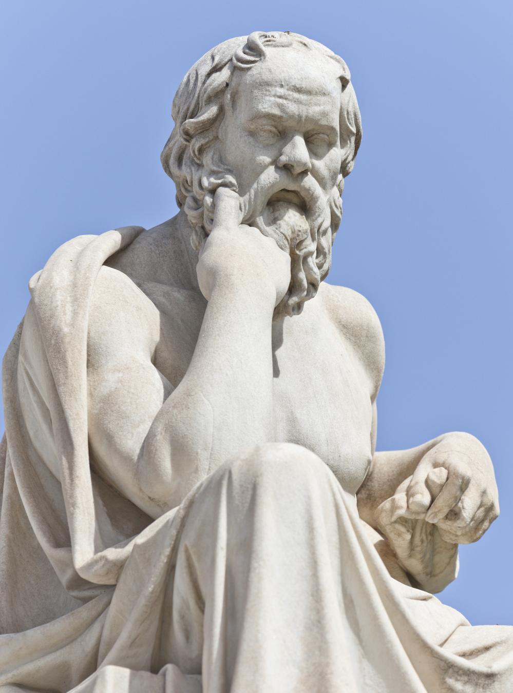Statue of Socrates.