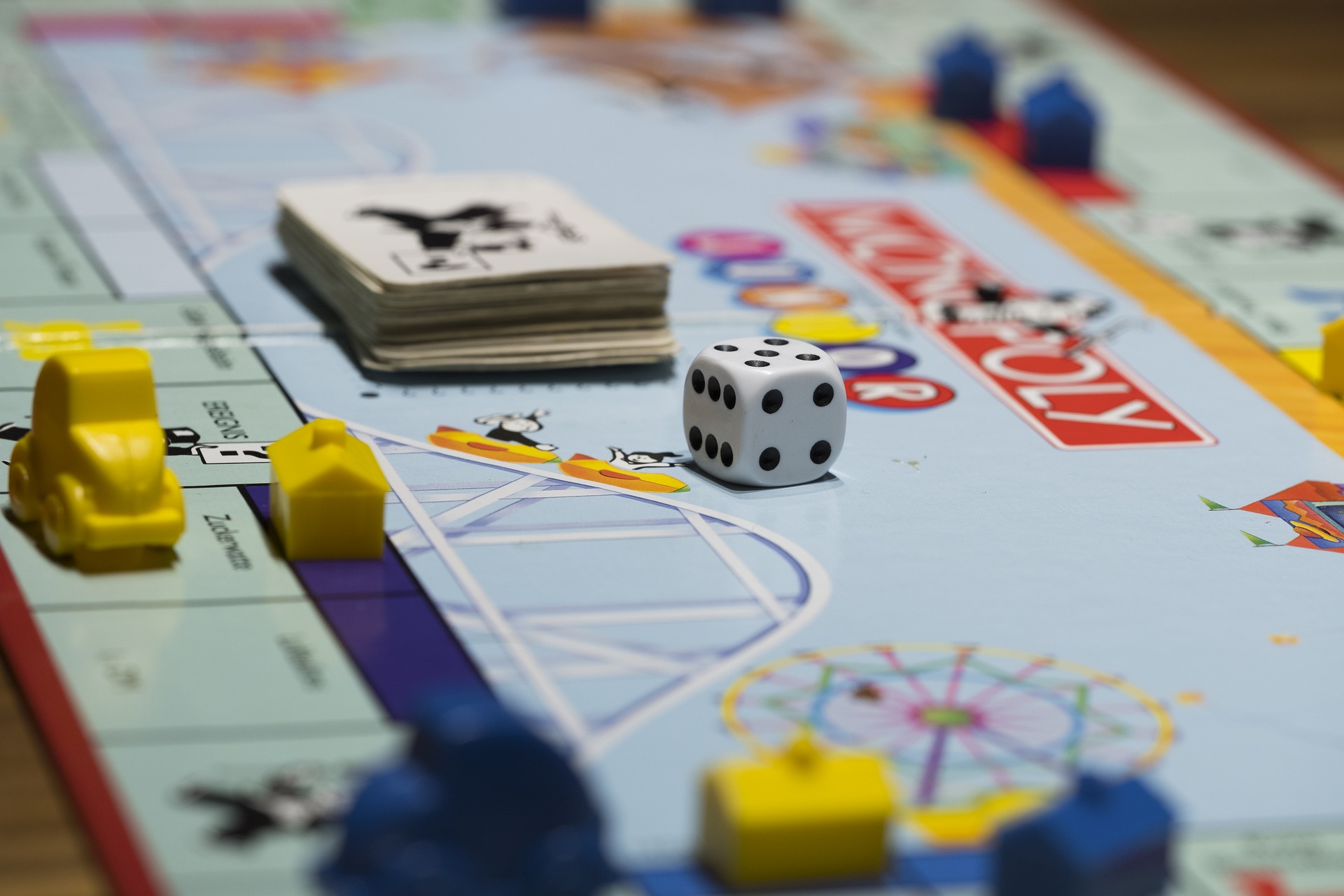 Close-up picture of a board game.
