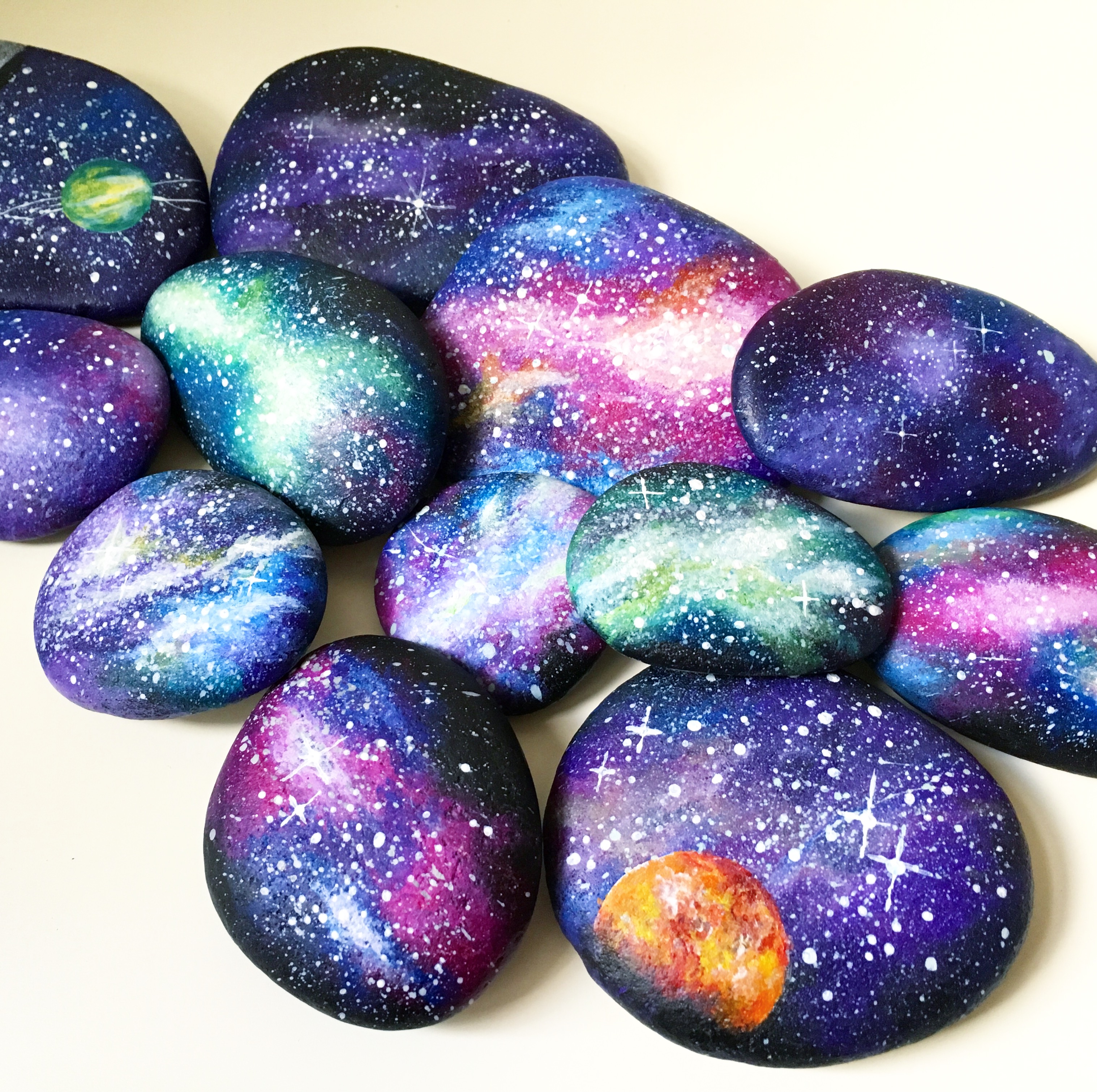Image of painted rocks.