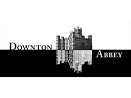 Downton Abbey logo with castle image