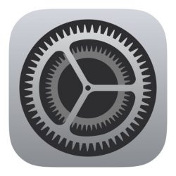 Settings icon from an iPhone or iPad