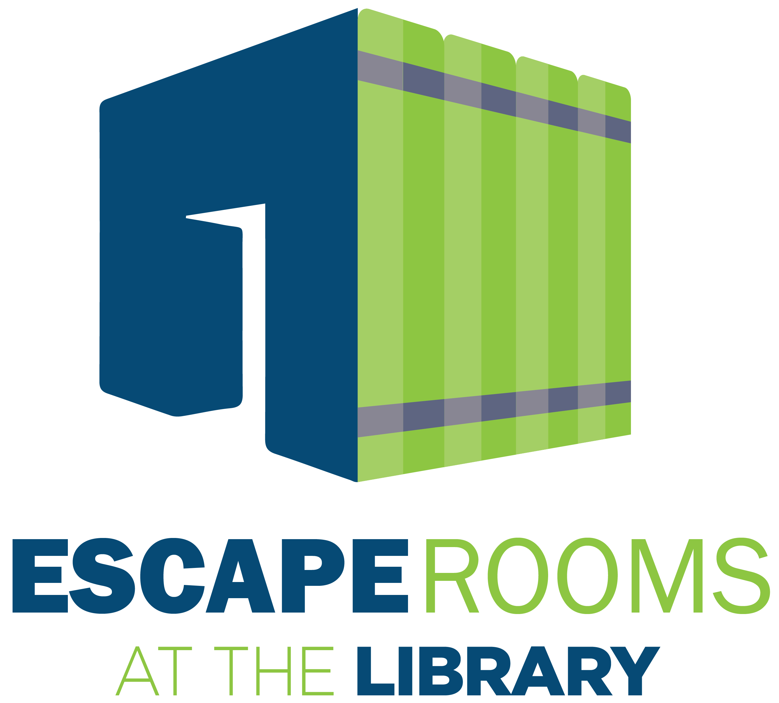 Escape Rooms at the Library logo.