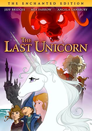 The Last Unicorn poster.