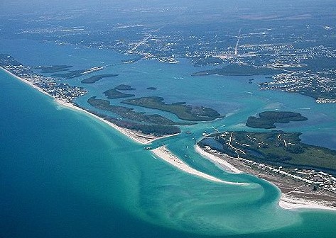 Aerial view of Englewood, Florida