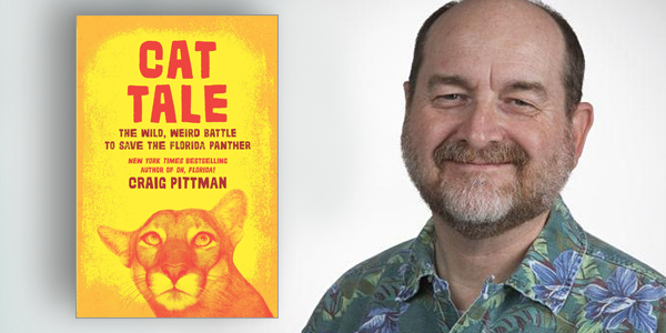 Craig Pittman and the cover of Cat Tale