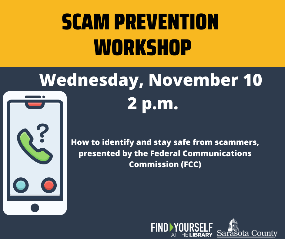 Scam Prevention Workshop Flyer