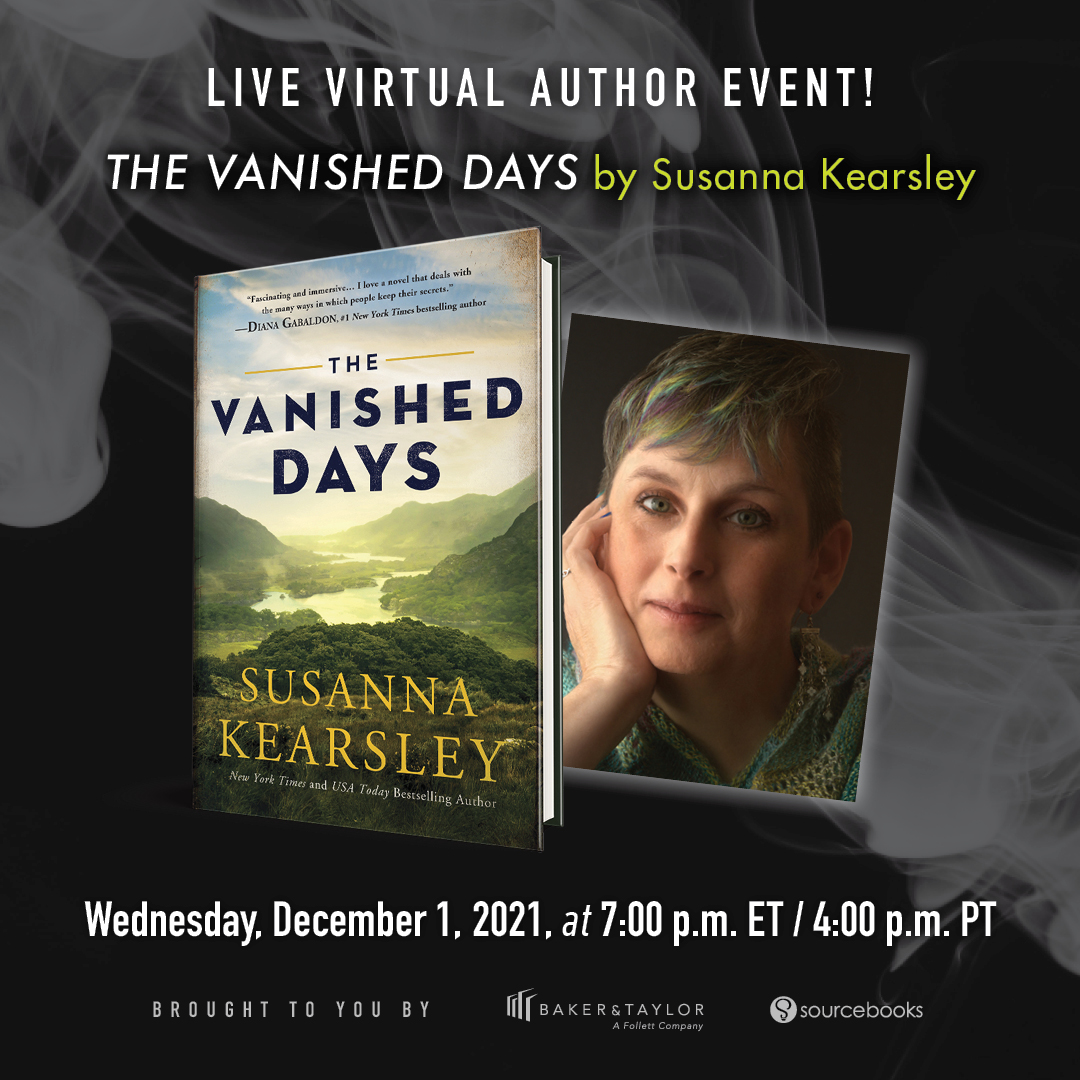 Virtual Author Talk The Vanished Days by Susanna Kearsley