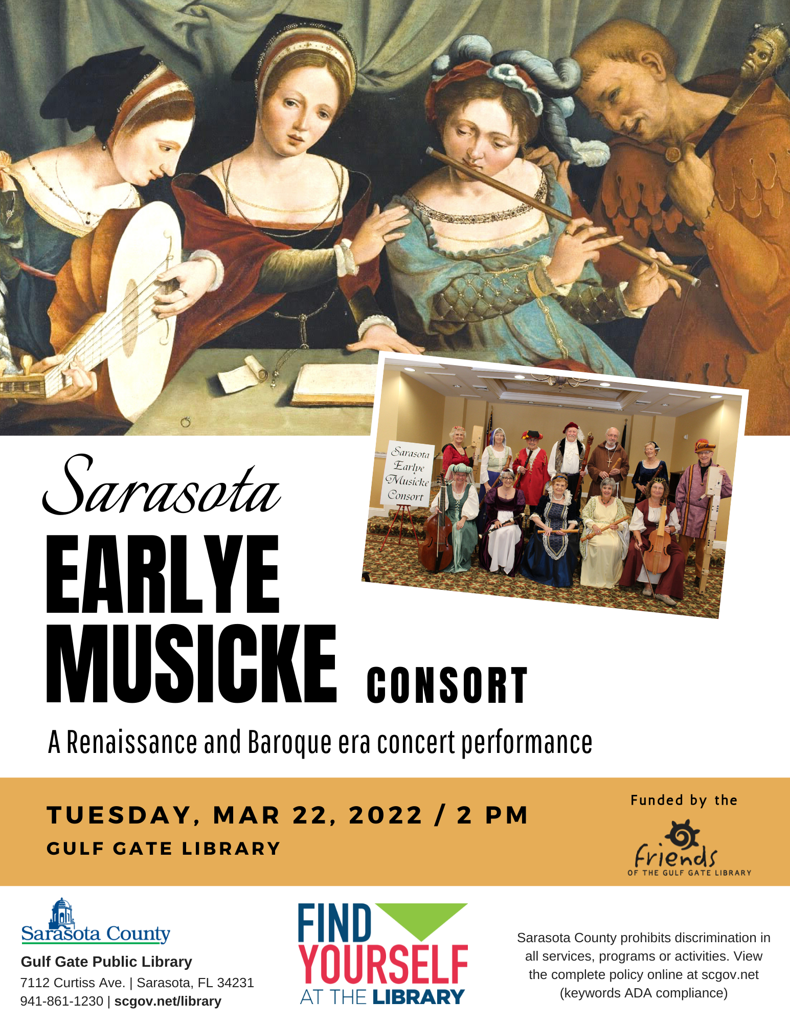 Earlye Musicke Consort Flyer