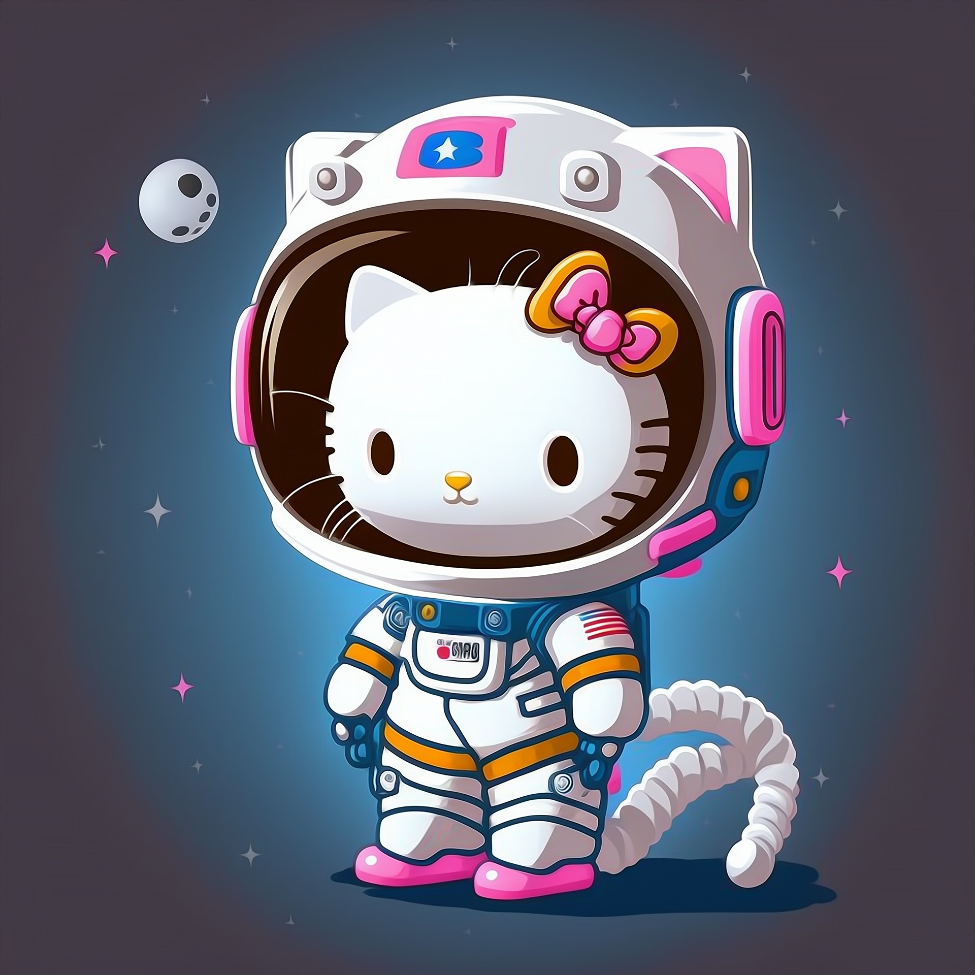 photo of Hello Kitty® in a space suit