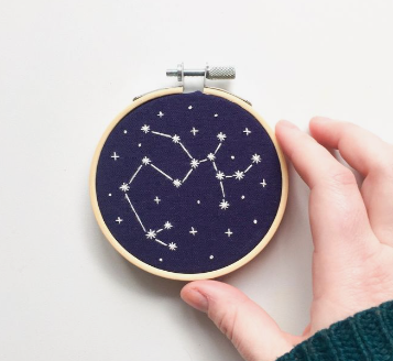 constellation embroidery