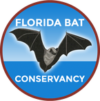 Florida Bat Conservancy logo - blue circle with a bat in the center