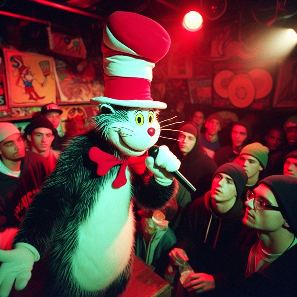 cat in the hat rapping