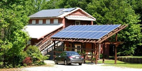 solar panels on home