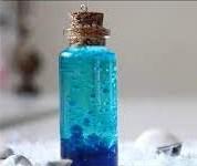 tiny bottle with an ocean inside