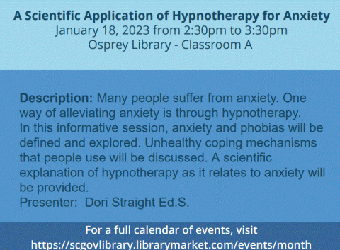 Hypnotherapy for Anxiety