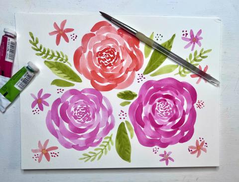 watercolor flowers