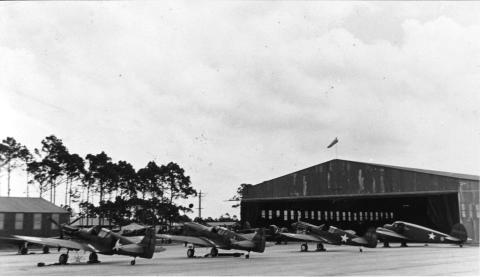 The Venice WWII Airfield base building. 