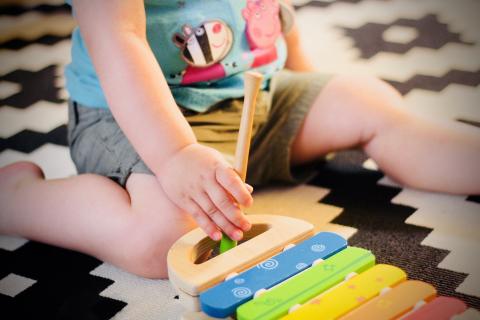 Toddler Playing