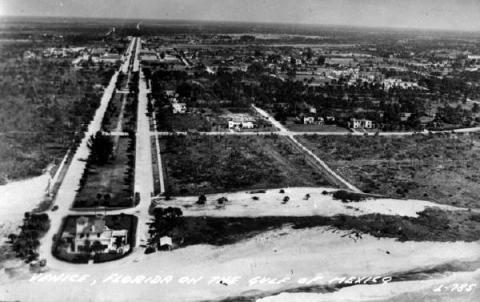 Aerial view of Venice, Florida.