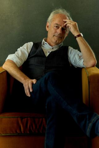 A portrait of author Amor Towles by Leo Jacob