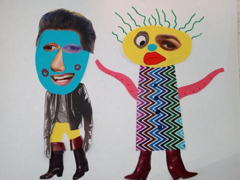 Example collage art monsters