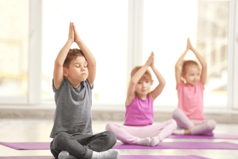 Children Practicing Yoga