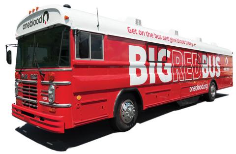 Image of Big Red Bus. 