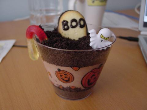 halloween pudding
