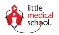 Little Medical School logo - red house with a stethoscope