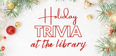 graphic design of holiday trivia