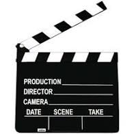 Black and white film clapper