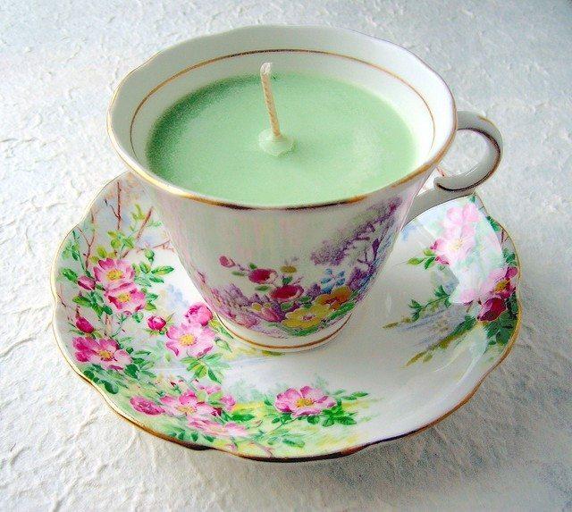 teacup candle