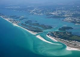 Aerial photo of Manasota Key and surrounding area