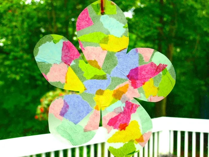 Tissue Paper Suncatcher