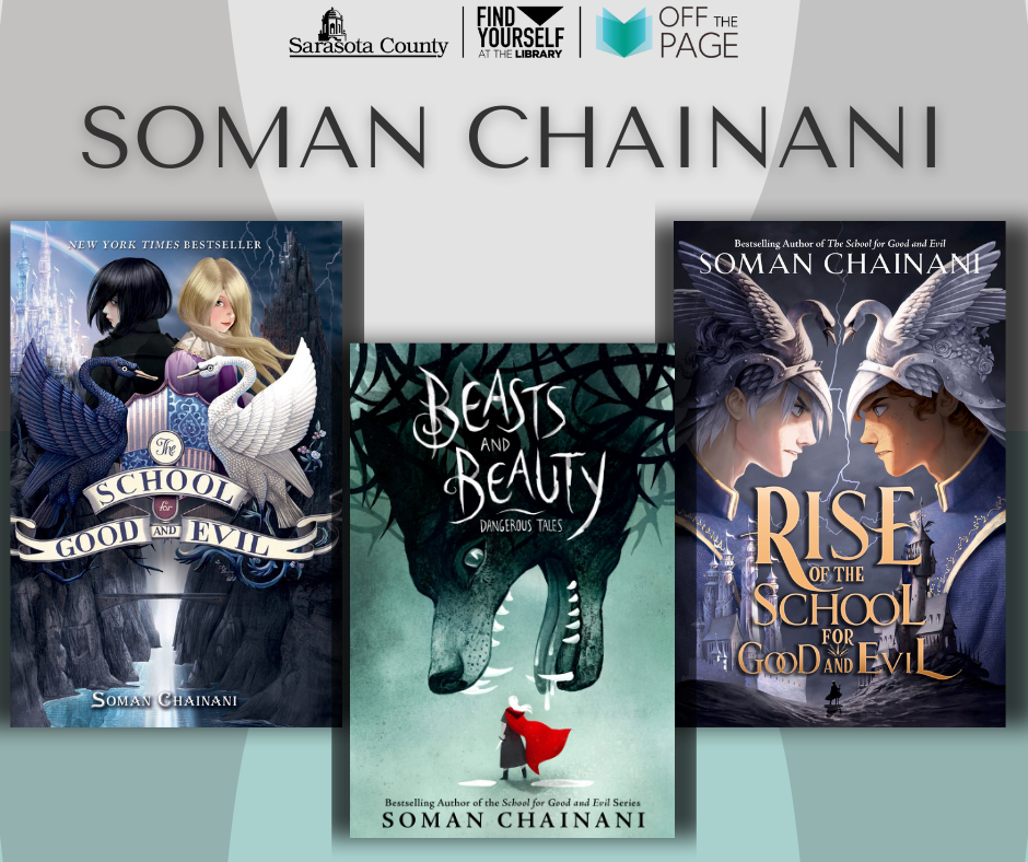 Multiple book covers by author Soman Chainani