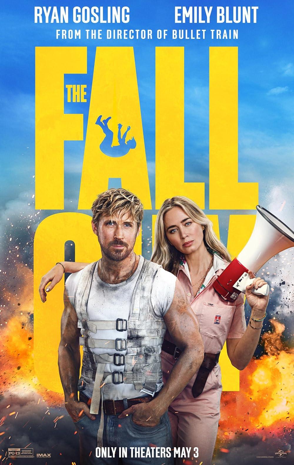 The cover image of The Fall Guy movie.