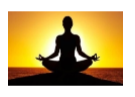 Picture of person meditating 