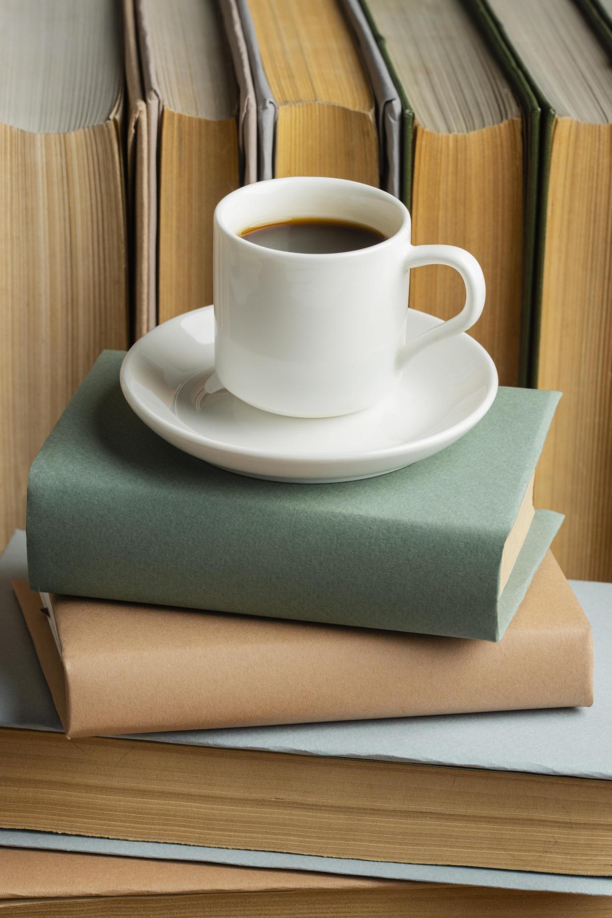 books with coffee