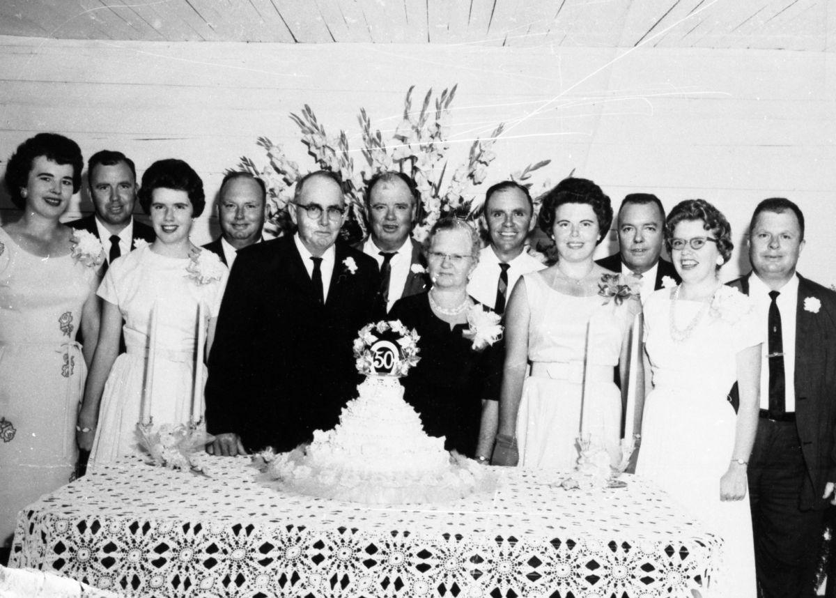 Family at a wedding. 