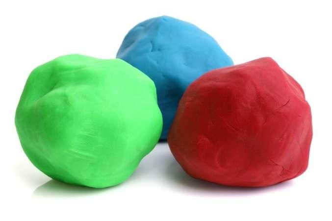 colored modeling dough