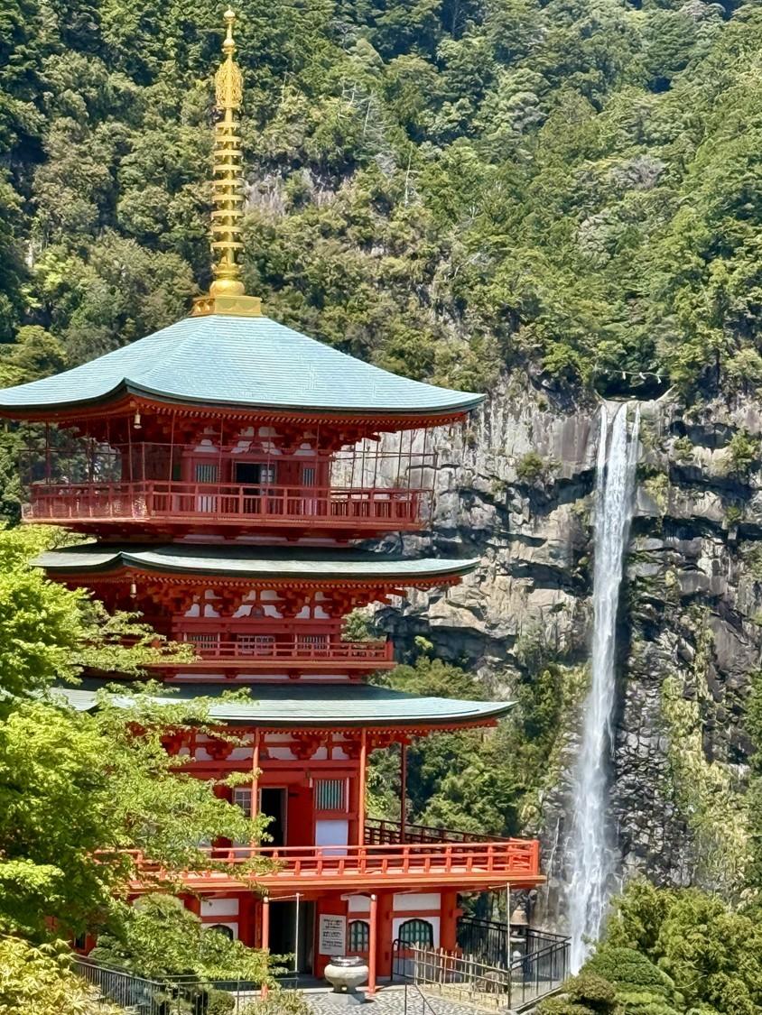 A red Pagoda in Japan