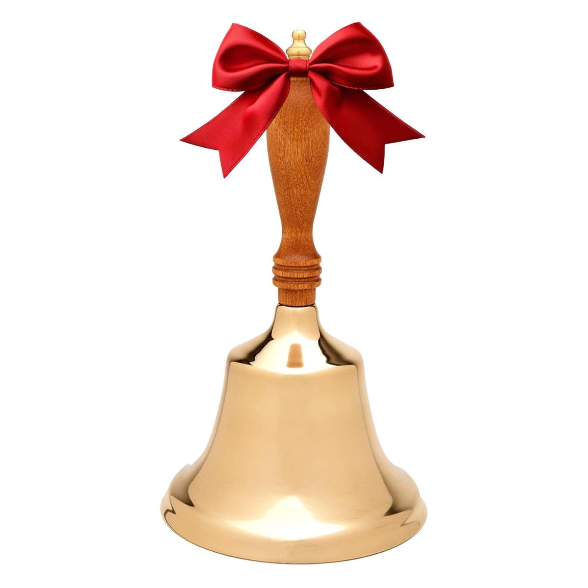 Handbell with bow around handle