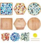 Mosaic tiled coasters