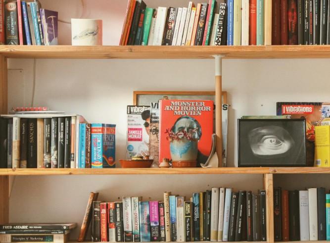 books on a shelf